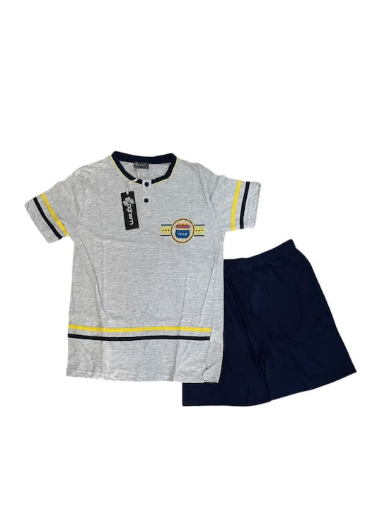 Ogham Bluză De Pijamale Pentru Bărbați De Vară Gri Deschis Ogham Bluză De Pijamale Pentru Bărbați De Vară Gri Deschis