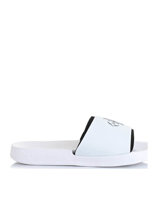 Calvin Klein Slides in White Color