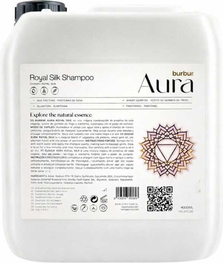 Burbur Aura Royal Silk Shampoo Dogs Cats 4l