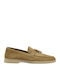 Leather Women's Moccasins in Brown Colour E500-kamel