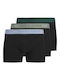 Trunks Herren Boxershorts Schwarz 3er Pack