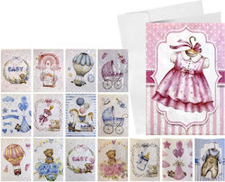 Greeting Cards Baptism 9.4x6.7cm Justnote 39415 64 Pieces 19-395