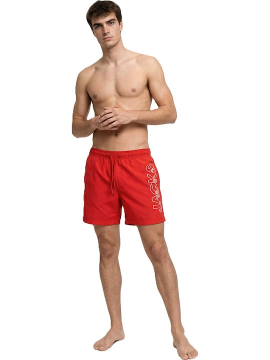 Jack & Jones Ανδρικό Μαγιό Σορτς Hot Coral