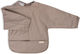 Filibabba Waterproof Fabric Coverall with Hoop & Loop Fastener, Pocket & Sleeves Warm Grey for 36 months+