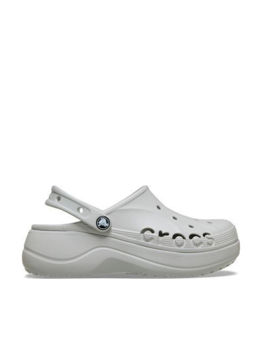 Crocs Baya Platform Clog Γυναικεία Σαμπό Λευκά