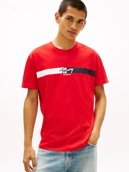 Tommy Hilfiger Signature T-shirt Κόκκινο