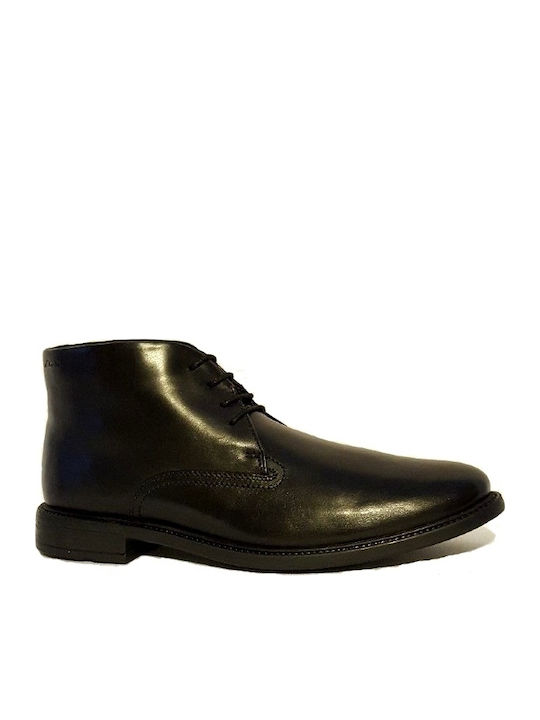 Leather Black Men's Boots Anatomical