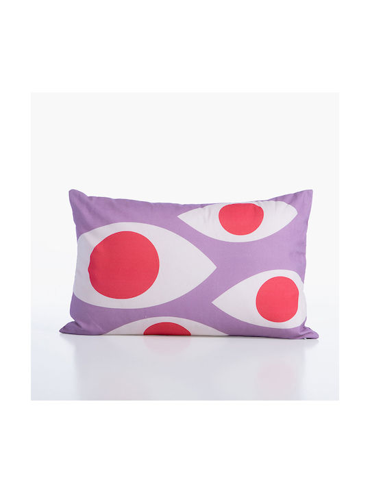 Nef-Nef Homeware Διακοσμητική Μαξιλαροθήκη High Option από 100% Βαμβάκι Purple 35x55εκ.