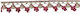 Tresse 1.3cm Meter 30997 Burgundy-Gold 1 Meter