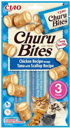 Inaba Churu Bites Chicken Tuna Scallops Cat Tre...