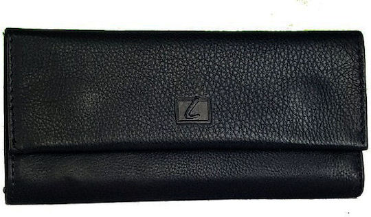 Lavor Portofel Pentru Tutun Din Piele Cu Închidere Magnetică 15.5x7.5cm Filtre Negru