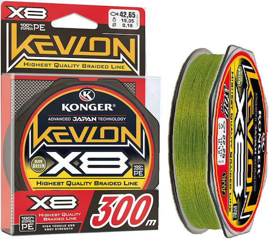 Konger Kevlon X8 Green 300m 0.25mm 250160025