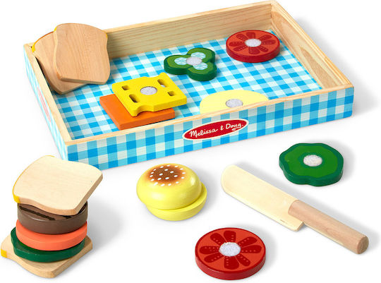 Melissa & Doug Jucării Fast Food din Lemn