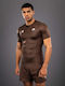 Venum Männer Kurze Ärmel Kampfsportshirt VENUM-06052-058 Für Jiu-Jitsu Braun