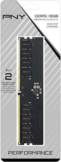 PNY DDR5 with 1x8GB Module and 4800 Speed for Desktop
