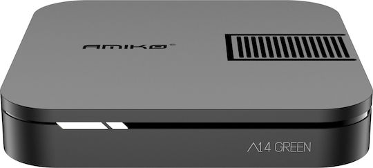 Amiko TV Box A14 Green AMIKO.A14GREEN 4K UHD with Wi-Fi USB 2.0 2GB RAM and 2GB Storage with Android Operating System
