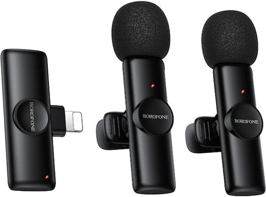 Borofone BFK16A Lightning Wireless Lapel Microphone Set for Mobile