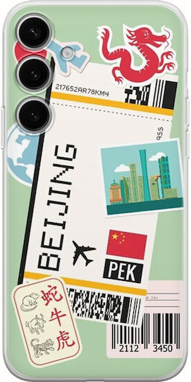 Ticket To Beijing Samsung Galaxy A55 5g Flexible TPU Transparent Silicone Mobile Phone Case
