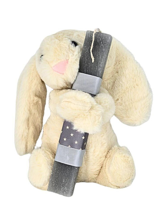 Handmade Scented Candle Boy Girl Plush White Hugging Bunny