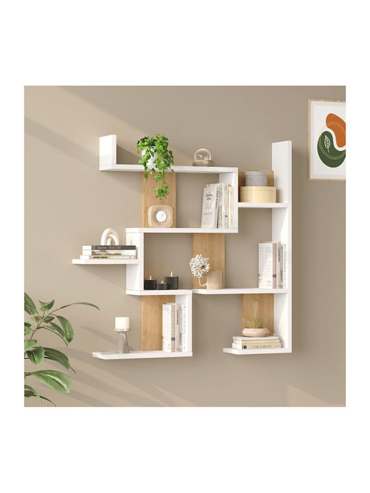 Maze Wall Shelf White 93.3x14.5x90cm