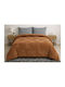 Duvet Cover Double 220x240cm Rabbit Velvet Brown