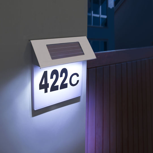 Garden Eden Led Solar House Number Light 12 Lm Aa 1.2v