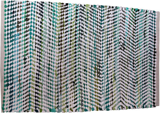 Gifiie Χαλί από Γιούτα 60x90cm White Green