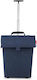 Fabric Foldable Blue Shopping Trolley 43lt