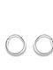 Unisex Silver Earrings Hoops 1 Millimeter Thickness & 8 Millimeters Diameter Round Tiny All Ages & All Times Silverline 0130339107 Classic Silver White 0130339107