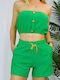 Women's Set with Shorts Emerald Green