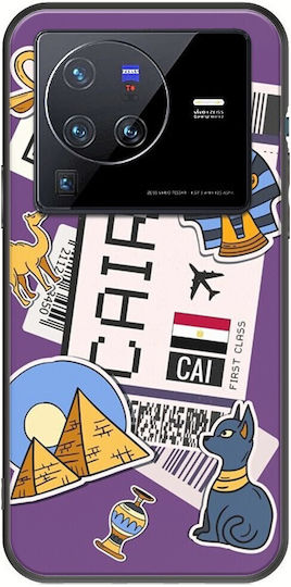 Husă Ticket To Cairo Vivo X80 Pro Black TPU Siliconă Neagră