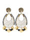 Women's Stud Earrings Impressive Stainless Steel Yellow Gold Plating Silverline 0130550601 Stainless Steel 0130550601