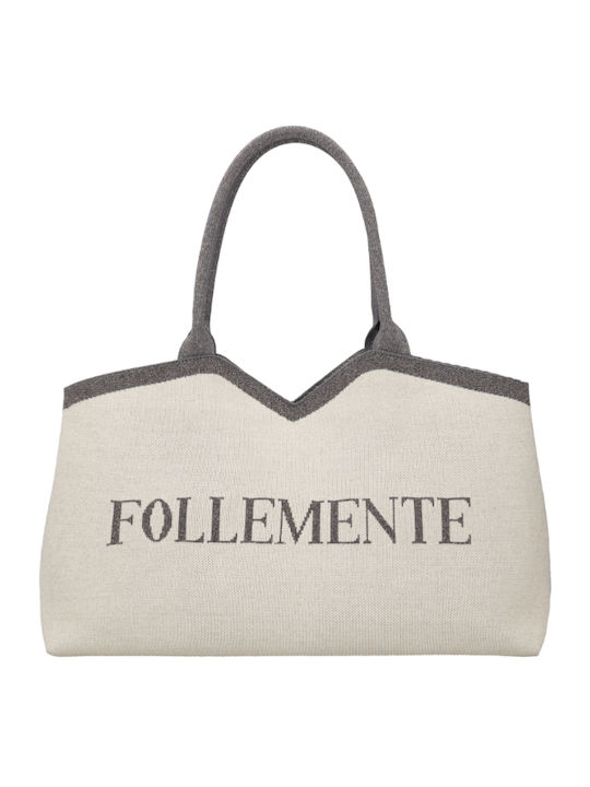 Fabric Women's Shopper Bag Gold