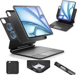 Flip Cover Cu Tastatură (Ipad Air 11 / Pro 11) Neagră Flip Cover Cu Tastatură (Ipad Air 11 / Pro 11) Neagră