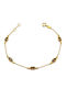 Paraxenies Women's Bracelet Chain Made of Silver Gold Plated with Zircon