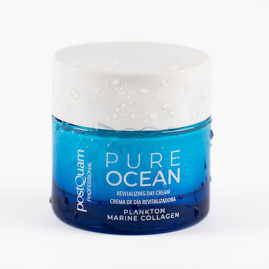 PostQuam Professional Pure Ocean Face Day Cream for Moisturizing & Anti-Aging with Hyaluronic Acid & Collagen 50ml
