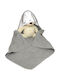 Amy Βρεφική Κάπα-Μπουρνούζι με Κουκούλα Fluffy Gray 75x75εκ.