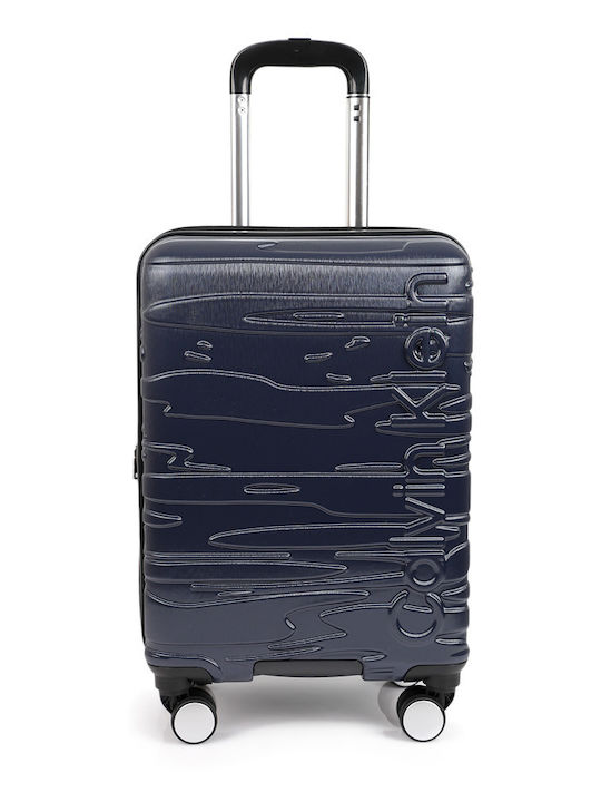 Calvin Klein Reisekoffer Kabinen Blau mit 4 Räder