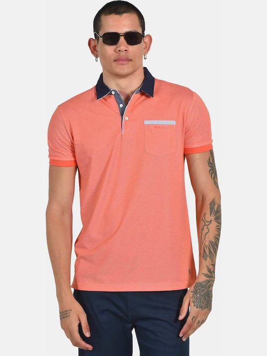 Berto Lucci Polo Men's Blouse Orange