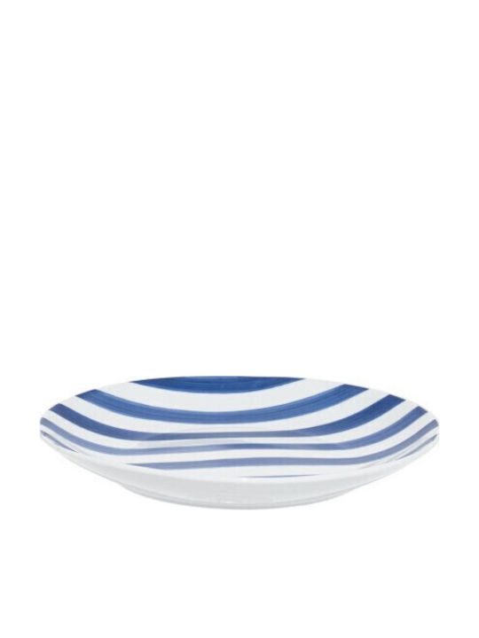 Estia Ligne Shallow Blue Plate with Diameter 20cm 6 Pieces
