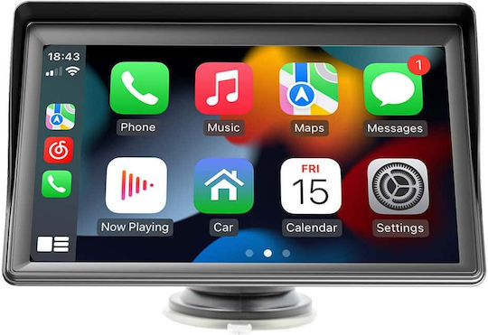 Ecran Tactil 7" Multimedia Pentru Tabloul De Bord Auto Cu Apple CarPlay Android Auto Bluetooth GPS