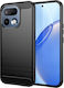 Techsuit Carbon Silicone Black Back Cover (Realme 16 Pro)