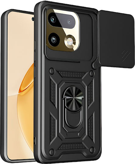 Techsuit Camshield Series Back Cover Din Silicon Negru Realme 16 Pro+
