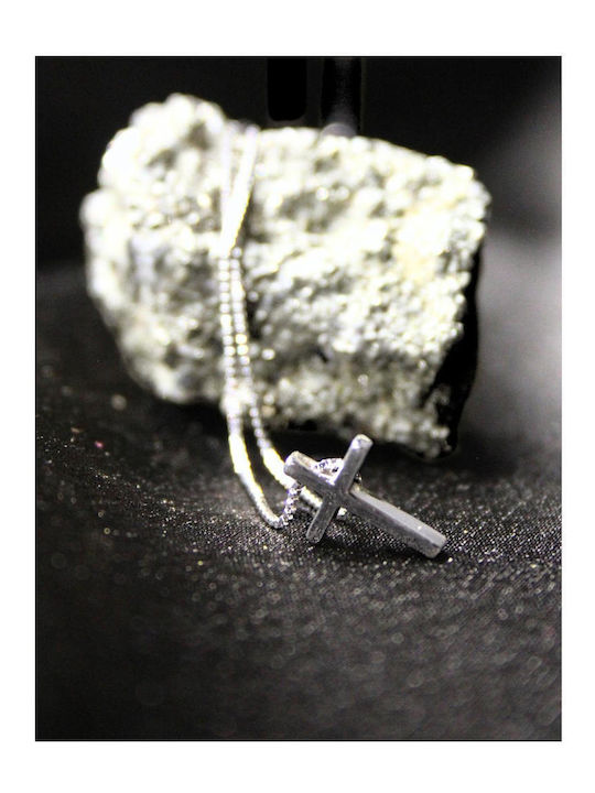 Woman Cross Made of Silver with Chain