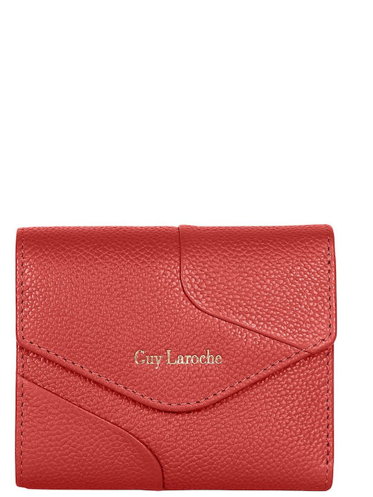 Kleines Leder Damenbrieftasche mit RFID Rot