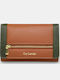 Small Leather Women's Wallet with RFID Tabac Brown