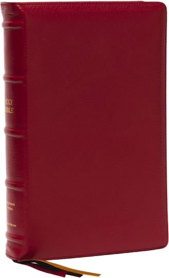 Kjv Holy Bible: Large Print Single-column With 43,000 End-of-verse Cross References, Red Goatskin Leather, Premier Collection, Personal Size, Red Letter: King James Version - Thomas Nelson Publishers - Leather / Fine Binding