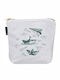 Fabric Toiletry Bag Bolsalino 263 22x18 White-Green Kentia