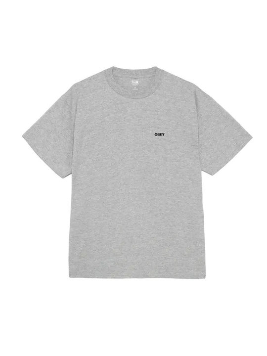 Obey Тениска Сив Меланж