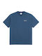 Herrenblusen Kurzarm T-Shirt Grau Blau